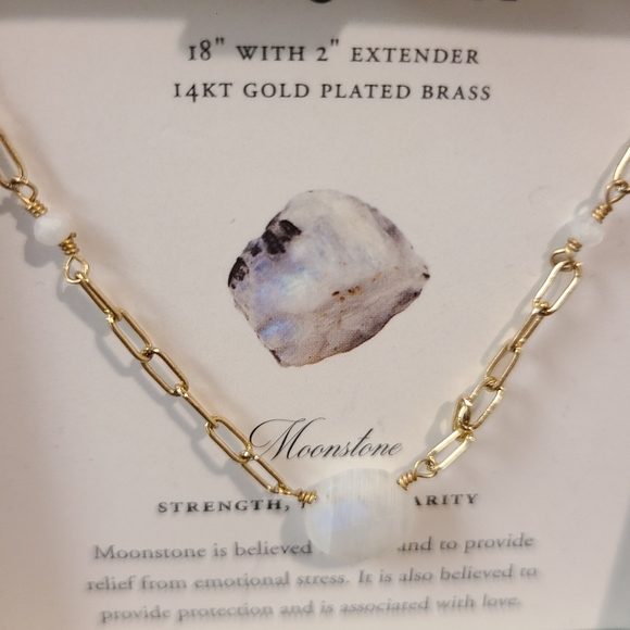 Luna Norte Gold plated Necklace With 14kt gold plated 16” and 17” chains w/ one - Picture 1 of 7